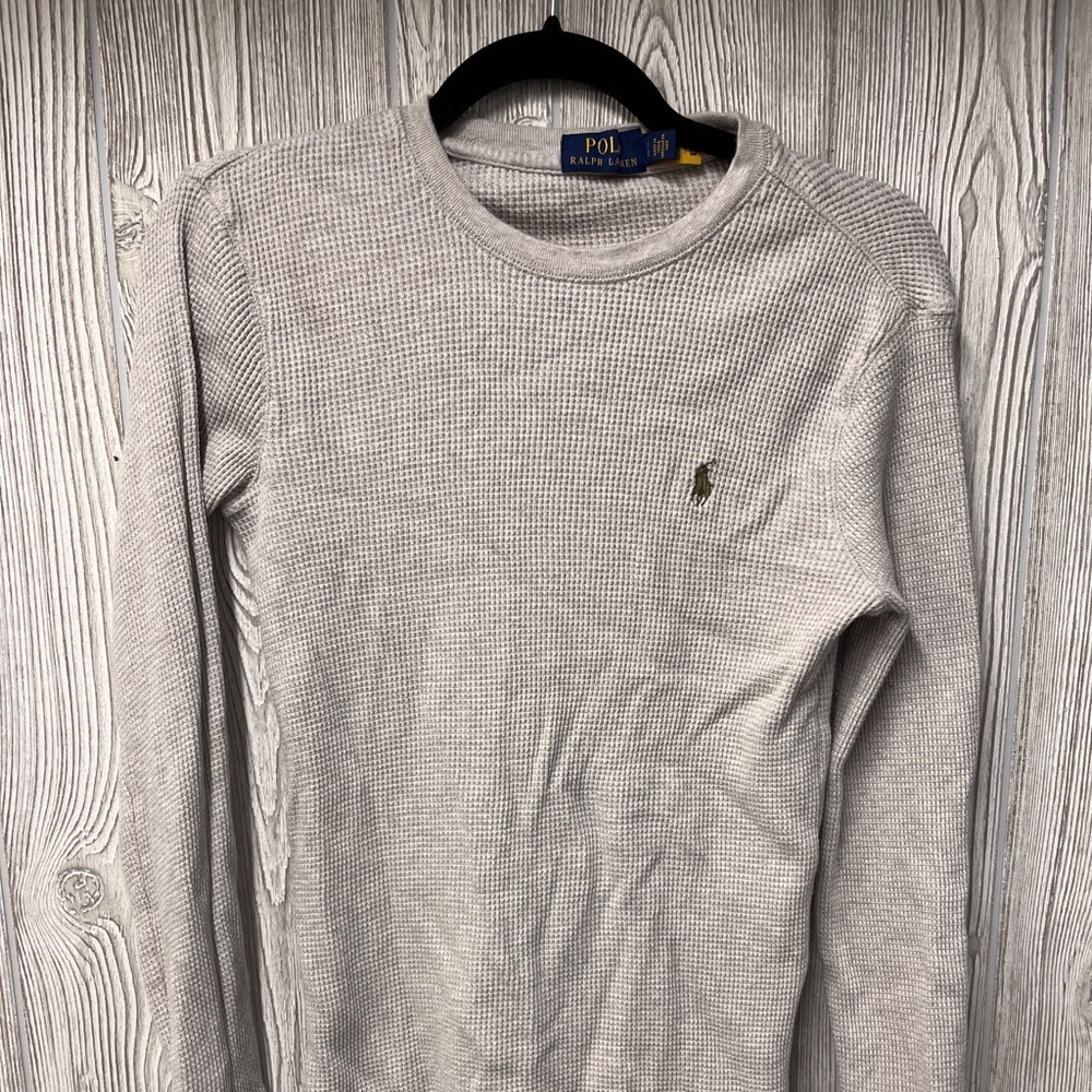 Polo by Ralph Lauren Gray Long Sleeve Tee